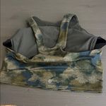 Athleta Conscious Crop Bra in the Topiary Abstract Camo Olive print Size S Photo 10