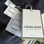 Chiara Boni La Petite Robe Rocca Textured Paneled Midi Dress Black Size L NWT Photo 11