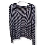 Brandy Melville Navy Striped Shirt Photo 9