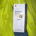 Lululemon NWT Wundermost Nulu Square-Neck Long Sleeve‎ Bodysuit L Neon Yellow Photo 1