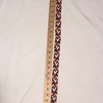 Belt Braided White Multicolor Argentina Leather Size M/L Rainbow Unisex Photo 3