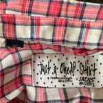 Jachs Just a Cheap Shirt Red Plaid Cotton Shirtdress Size XS Photo 6