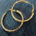 Boutique Gold Hoop  Earrings Photo 0