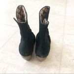 Seychelles Anthropologie Black Suede Ankle Booties Boots Size 6.5 Photo 3