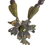 Heidi Daus Statement Floral Necklace with Genuine Amethyst Beads & Multicolor Cr Purple Photo 10