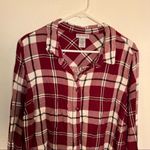 Catherines Catherine’s Button Down Shirt Red Plaid Handkerchief Back Photo 2
