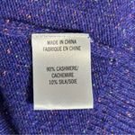 Theory Purple Alayna Cozy Cashmere Donegal Sweater Size M Photo 6