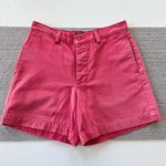 Ralph Lauren Vintage 90s  Polo Faded Red Coral Cotton Button Fly Chino Shorts 6 Photo 0