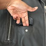 ZARA  Washed out Black Distressed Faux Leather Moto Jacket Size Large Photo 10