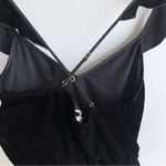 Victoria's Secret Victoria’s Secret Velvet Romper Black Sz Medium Photo 6