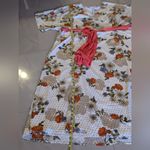 Unique Vintage  white/ multicolor  floral dress, plus size 5X lightweight Photo 2