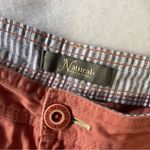 Natural Reflections plus size twill cotton shorts coral Terracotta mid rise Photo 1