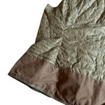 Eddie Bauer  Zip-Down Puffer Quilted Vest Sleeveless Green Brown Size Large Women Photo 6