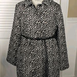 Anthropologie Maeve Womens Leopard Babydoll Jacket With Belt XL Photo 0