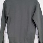 Book Mushroom Olive Green Embroidered Crewneck Womens Sweatshirt Size Small Fall Photo 2