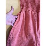 Anthropologie Pilcro Sleeveless Smocked Romper Anthro Strapless CORAL Size m Beach Summer Photo 4