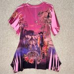 Imperfect cowgirl top western country tunic bling top 90s Y2K artsy rodeo tunic Pink Photo 10