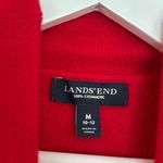 Lands' End Lands’ End 100% cashmere red turtleneck sweater M 10/12 Photo 2