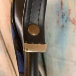 Vintage 60’s Mod Faux Leather Bag that Zips in the Back Black Photo 8