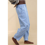 Aerie Barrel Leg Pants Womens Size M Light Blue Cotton Comfort Relaxed Fit NWT Photo 3