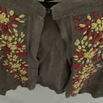 International concepts I.N.C. : Gray Cropped Cardigan- embroidered- size MP Photo 6