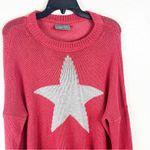 Wooden Ships Star Graphic Long Sleeves Knit Drop Shoulder Sweater Size M/L Photo 5