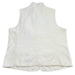Talbots Womens Quilted Vest Plus Size 2X Cream Fleece Lined Preppy Fall Casual Photo 8