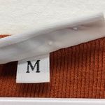 Bryn Walker womens ¾ sleeves Rusty orange shirt top size Medium Cotton Blend Photo 7