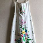 Nanette Lepore  ivory dress with embroidered flowers leaves‎ butterflies size 4 Photo 1