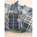 Aerie Women's Size Small Plaid Schoolgirl Mini Skirt Blue Pleated Zip Up bin 9 Photo 3