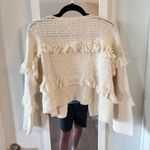 Ulla Johnson  Fringe Tassle Knit Cardigan Size Small Color Cream Photo 4
