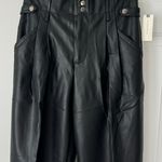 Anthropologie Maeve Faux Leather Tapered Pleated Pants, Size 2 Photo 8