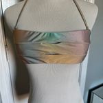 PilyQ  Swim bandeau Halter Bikini Top in small
Pastel rainbow w/removable straps Photo 2
