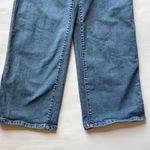 Levi's Mile High Cropped Wide Leg Blue Button Fly Jeans Size 28 Photo 3