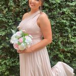 Azazie Bridesmaids Dress  Molly Blushing Pink Bridesmaid Dress Photo 3