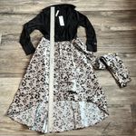 Ny Collection  Floral Red/Black High Low Semi Formal CASUAL Dress Size PS NWT #56 Photo 3