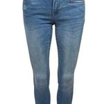 PacSun Blue Low Rise Medium Wash Distressed Raw Hem Skinny Jeans Size 23 Photo 0