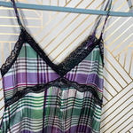 ZARA  Check Plaid Lace-Trimmed Camisole Top‎ Photo 7