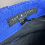 Rag and Bone  Pants women Size 0 Sands Cargo Trouser Wide Leg Bright Blue $450 Photo 6