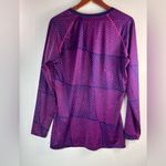Nike  Pro Dri-FIT XL Pink and Purple V-Neck Long Sleeved Athletic Top Photo 1