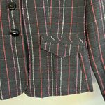 Requirements Vintage Blazer Black Tweed Pink, Red White Threads Single Breast 12 Photo 2