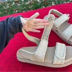 A New Day Tilly Raffia Platform Footbed Sandals - Tan size 11 Photo 6