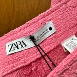 ZARA NEW Tweed Textured High Waist Midi Skirt Candy Barbie Long Pink XL NWT Photo 11