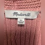 Madewell dusty rose long sleeve open ribbed cardigan with pockets Photo 4