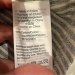 Madewell x The New Denim Project Stripe Mix Button Down Shirt Womens Small White Photo 6