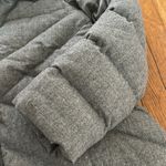 VIONNET Paris virgin fleece wool cashmere blend gray quilted long puffer jacket Size 4 Photo 3