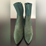 Source Unknown  Forest Green Knit Ankle Booties Photo 2