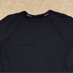 Lululemon  It’s Rulu Run Long Sleeve Size 10 Black Athletic Running Fitted Top Photo 3