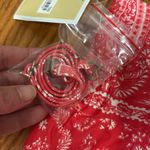 Michael Kors Printed Blouson Bandeau Tankini Top Bikini Geranium Size M NWT Red Size M Photo 4