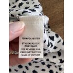 Mine Blouse Shirt Tank Black And White Medium Button‎ White Loose Fit Top Photo 2